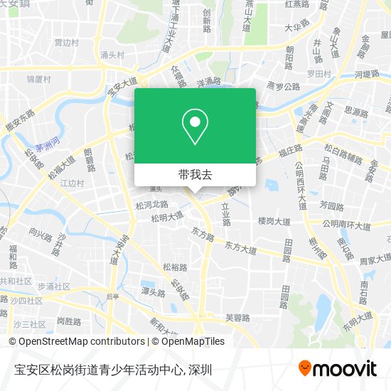 宝安区松岗街道青少年活动中心地图