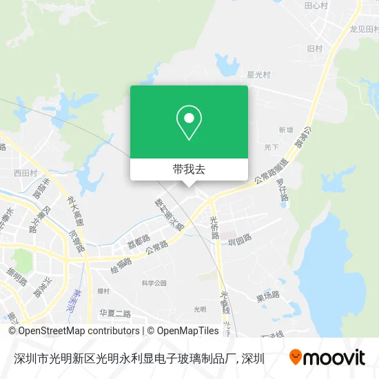 深圳市光明新区光明永利显电子玻璃制品厂地图