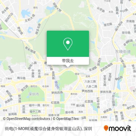 街电(1-MORE顽魔综合健身馆银湖蓝山店)地图