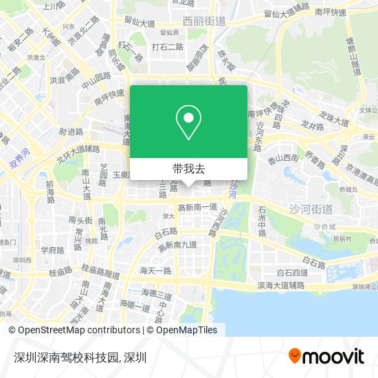 深圳深南驾校科技园地图