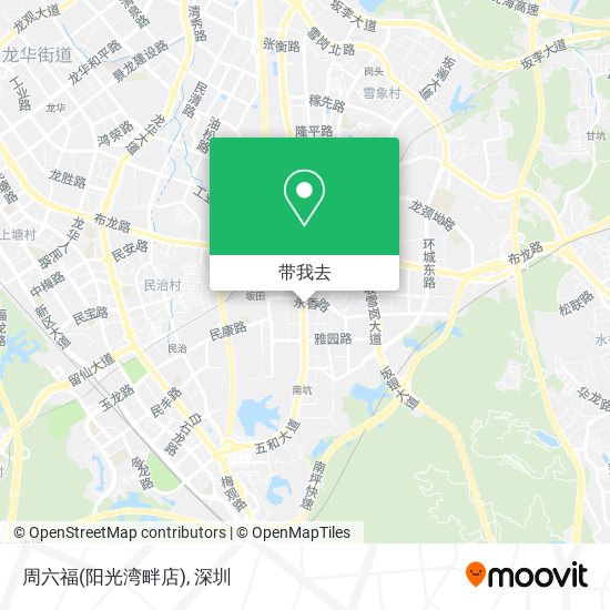 周六福(阳光湾畔店)地图