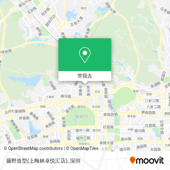 藤野造型(上梅林卓悦汇店)地图