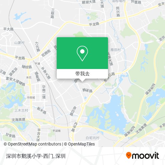 深圳市鹅溪小学-西门地图