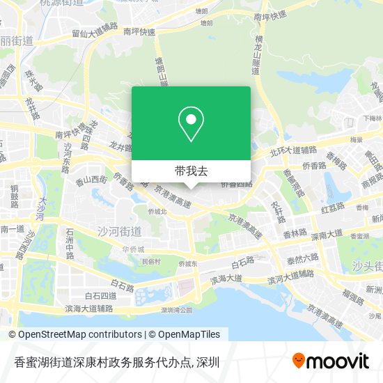 香蜜湖街道深康村政务服务代办点地图