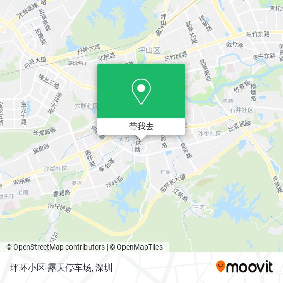 坪环小区-露天停车场地图