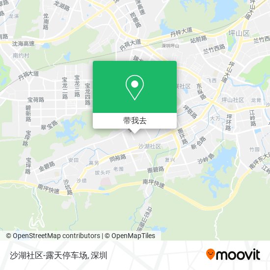 沙湖社区-露天停车场地图
