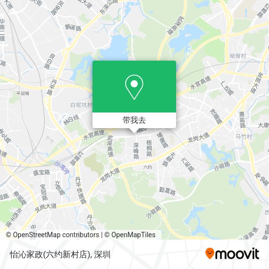 怡沁家政(六约新村店)地图