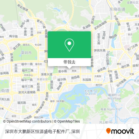 深圳市大鹏新区恒源盛电子配件厂地图