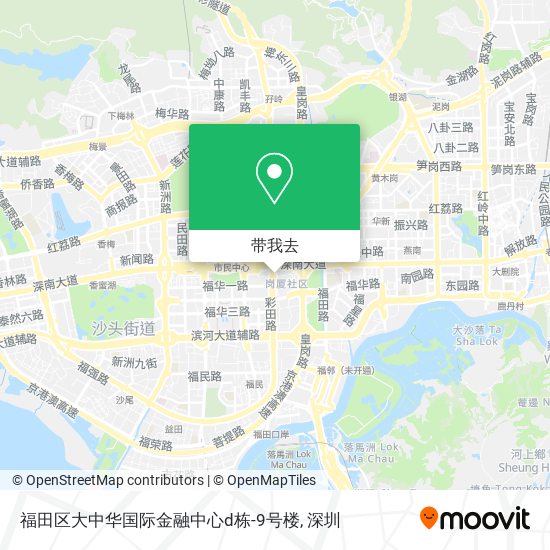 福田区大中华国际金融中心d栋-9号楼地图