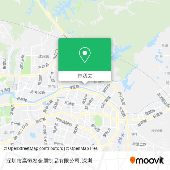深圳市高恒发金属制品有限公司地图