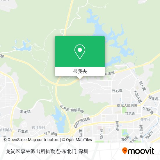 龙岗区森林派出所执勤点-东北门地图