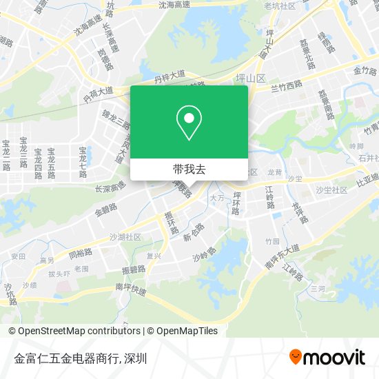 金富仁五金电器商行地图