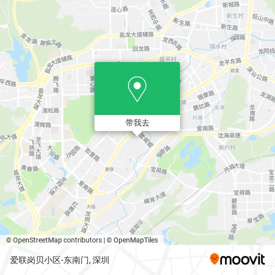 爱联岗贝小区-东南门地图