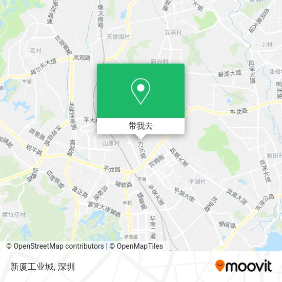 新厦工业城地图
