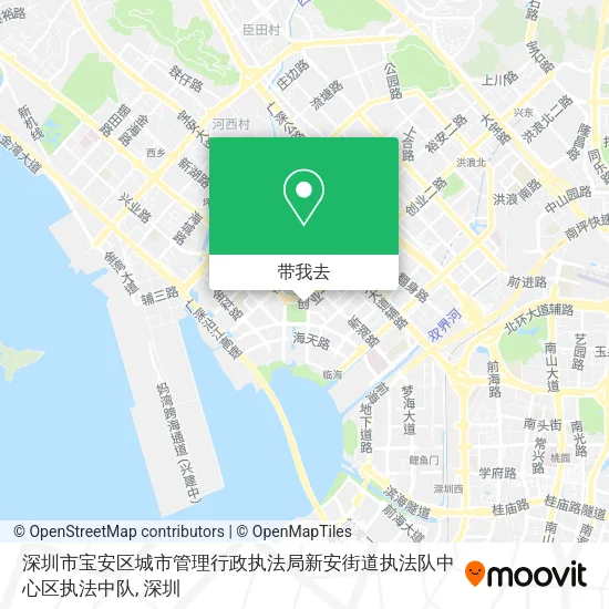深圳市宝安区城市管理行政执法局新安街道执法队中心区执法中队地图