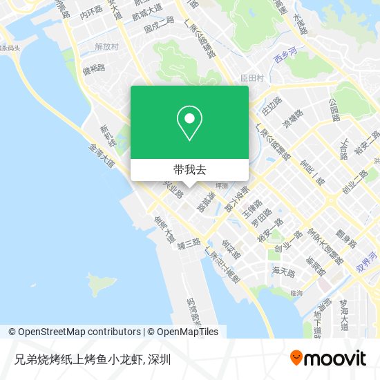 兄弟烧烤纸上烤鱼小龙虾地图