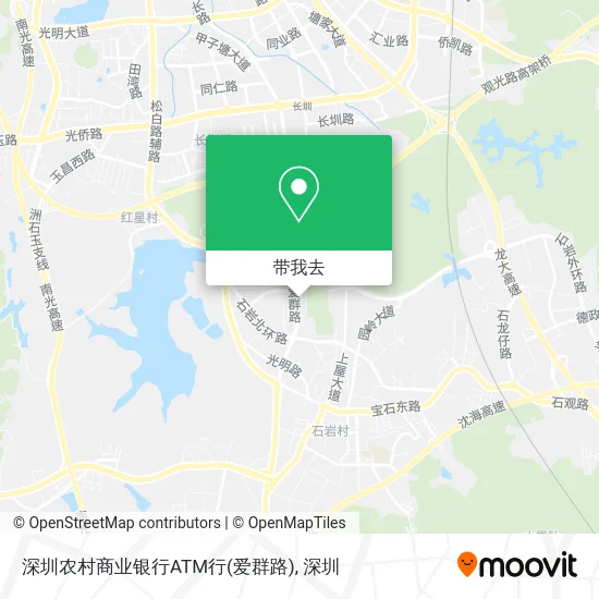 深圳农村商业银行ATM行(爱群路)地图