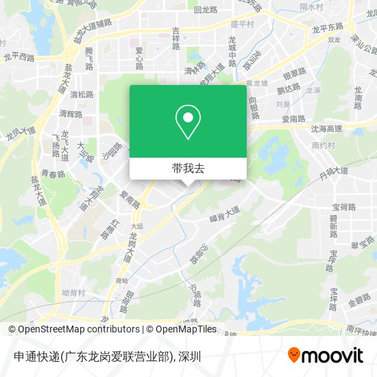 申通快递(广东龙岗爱联营业部)地图