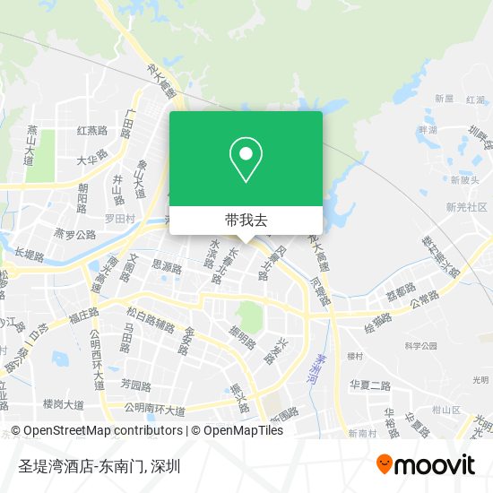 圣堤湾酒店-东南门地图