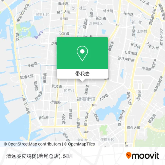 清远脆皮鸡煲(塘尾总店)地图