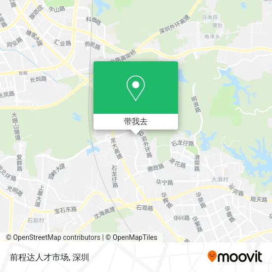 前程达人才市场地图