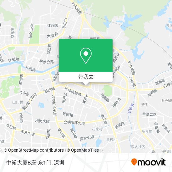 中裕大厦B座-东1门地图