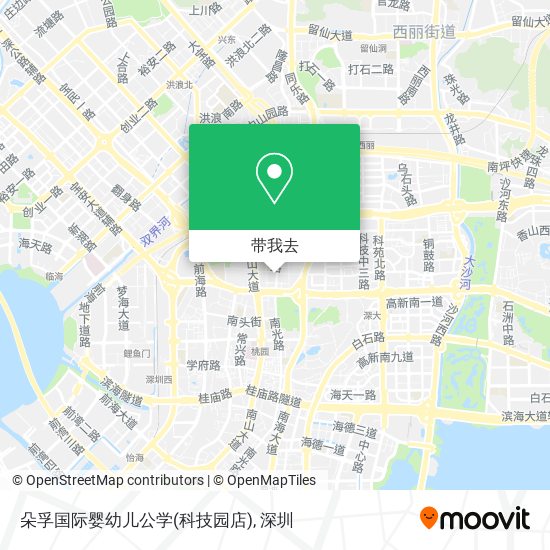 朵孚国际婴幼儿公学(科技园店)地图