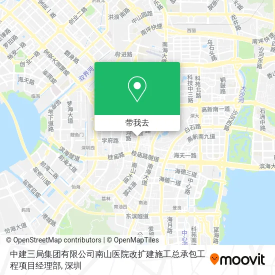 中建三局集团有限公司南山医院改扩建施工总承包工程项目经理部地图