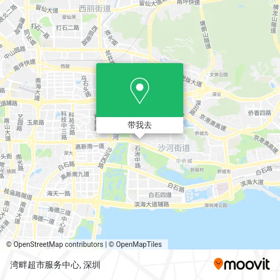 湾畔超市服务中心地图