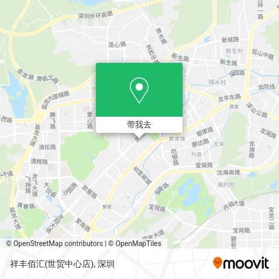 祥丰佰汇(世贸中心店)地图
