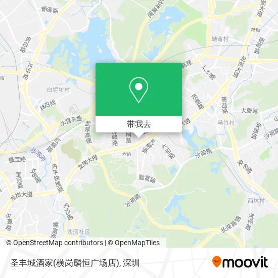 圣丰城酒家(横岗麟恒广场店)地图