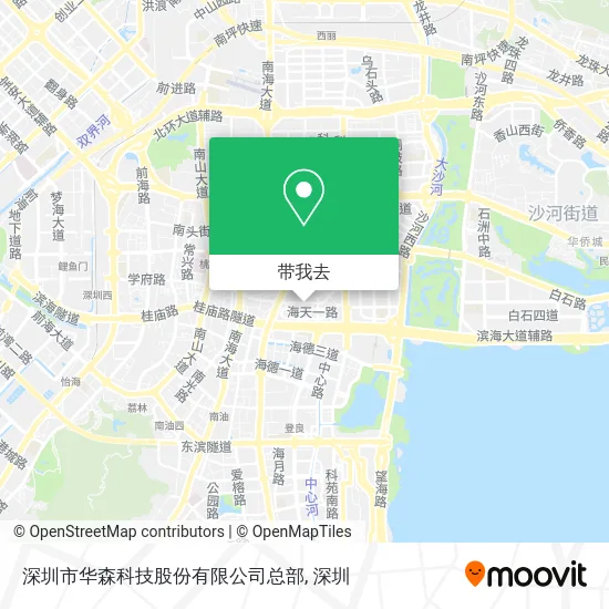 深圳市华森科技股份有限公司总部地图