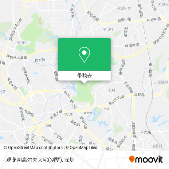 观澜湖高尔夫大宅(别墅)地图