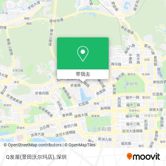 Q发屋(景田沃尔玛店)地图