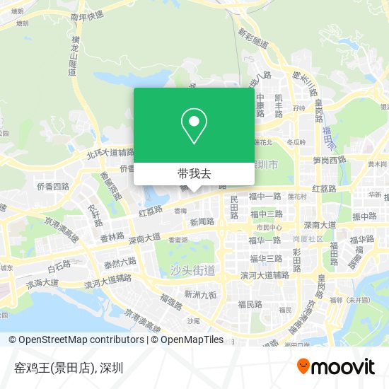窑鸡王(景田店)地图