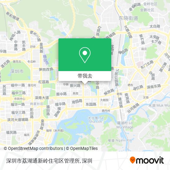 深圳市荔湖通新岭住宅区管理所地图