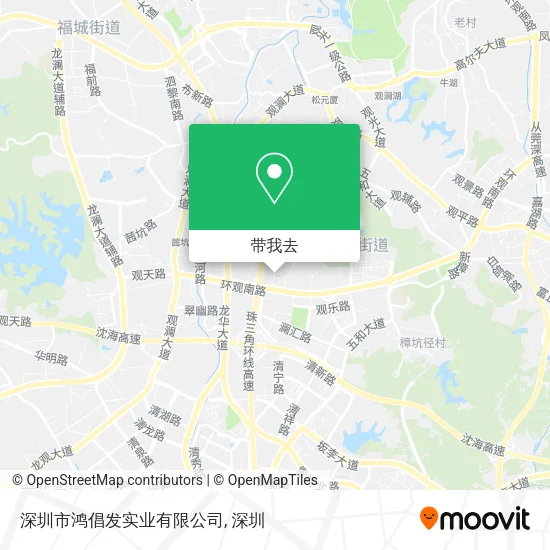 深圳市鸿倡发实业有限公司地图