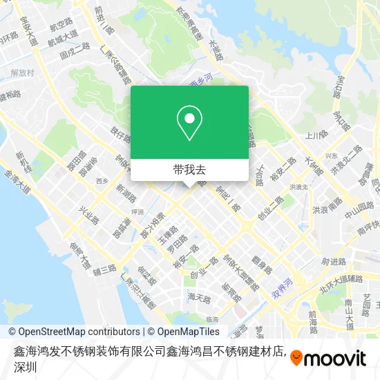 鑫海鸿发不锈钢装饰有限公司鑫海鸿昌不锈钢建材店地图