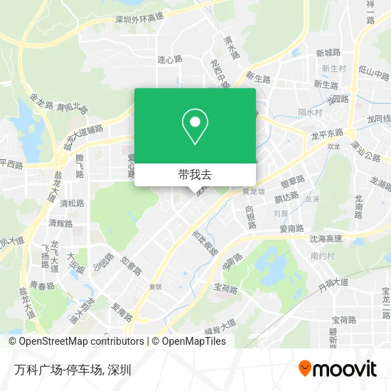 万科广场-停车场地图