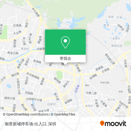 御景新城停车场-出入口地图