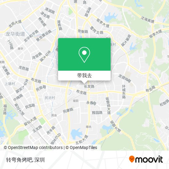 转弯角烤吧地图