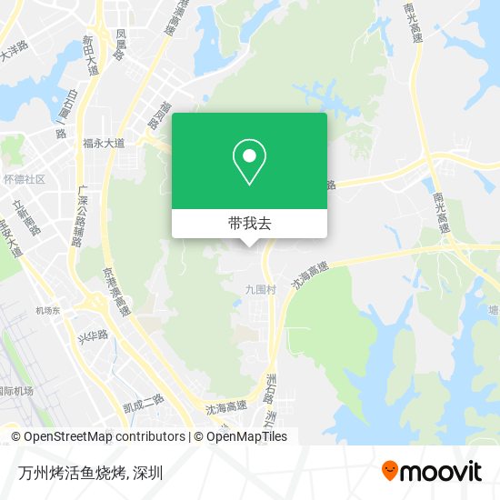 万州烤活鱼烧烤地图