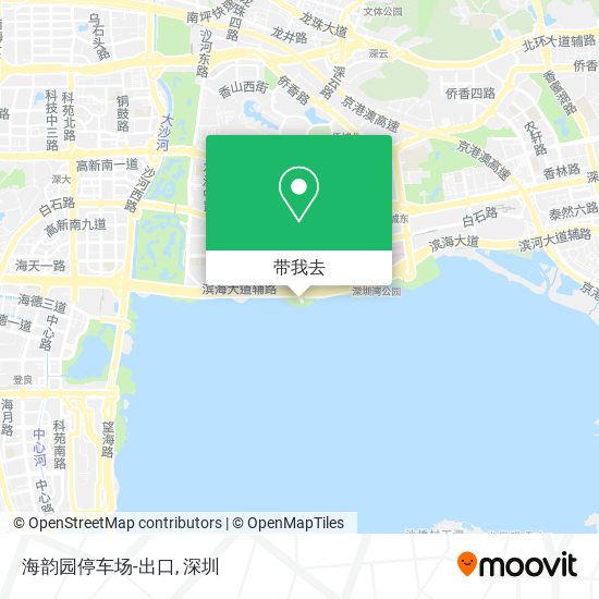 海韵园停车场-出口地图