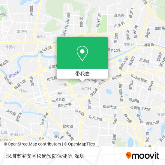 深圳市宝安区松岗预防保健所地图