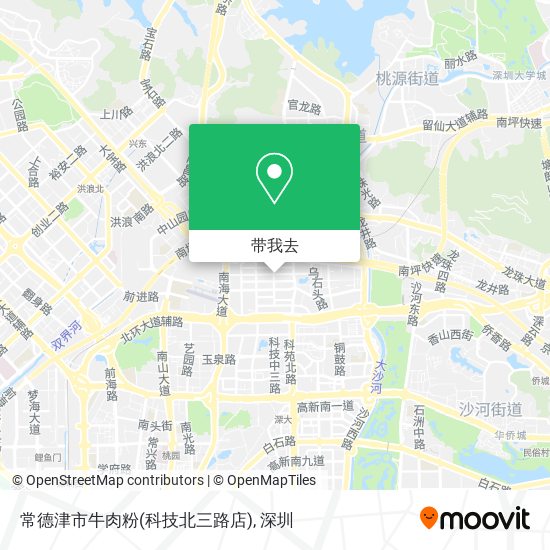 常德津市牛肉粉(科技北三路店)地图