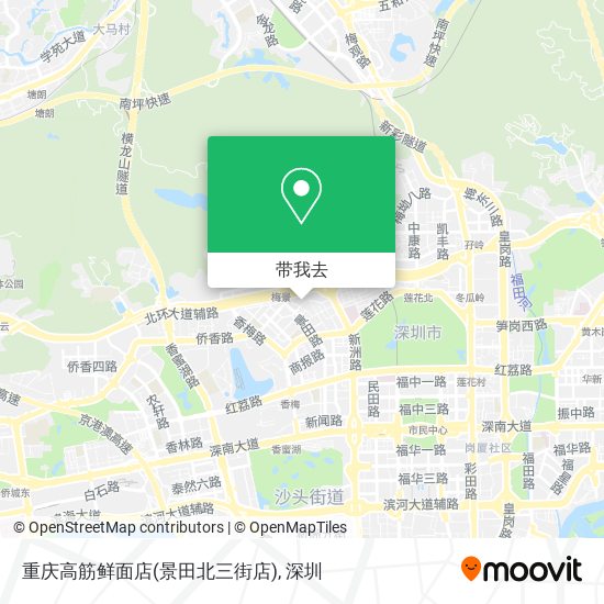 重庆高筋鲜面店(景田北三街店)地图