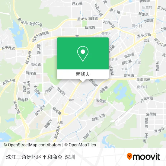 珠江三角洲地区平和商会地图