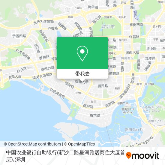 中国农业银行自助银行(新沙二路星河雅居商住大厦首层)地图