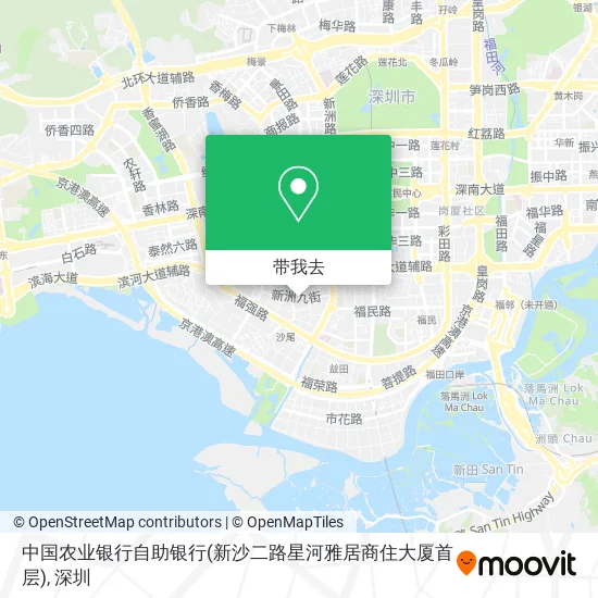中国农业银行自助银行(新沙二路星河雅居商住大厦首层)地图