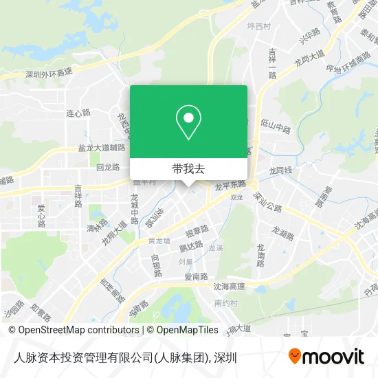 人脉资本投资管理有限公司(人脉集团)地图